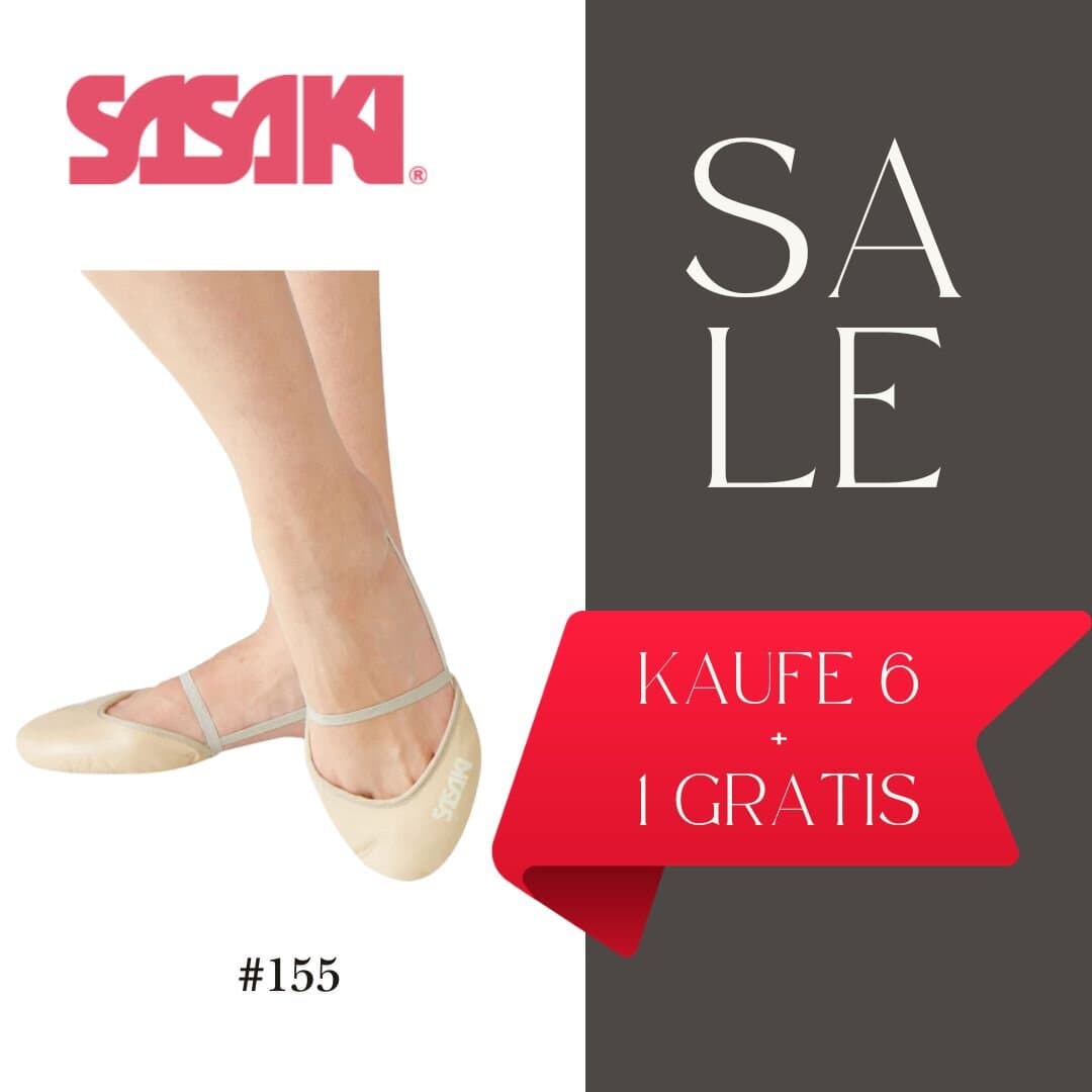 Vorteilspack 6+1 Gratis Sasaki Schläppchen #155, Leder