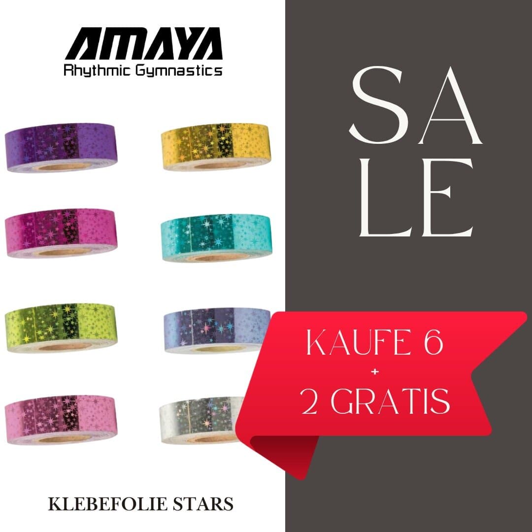 Vorteilspack 6+2 Amaya Klebefolie Stars