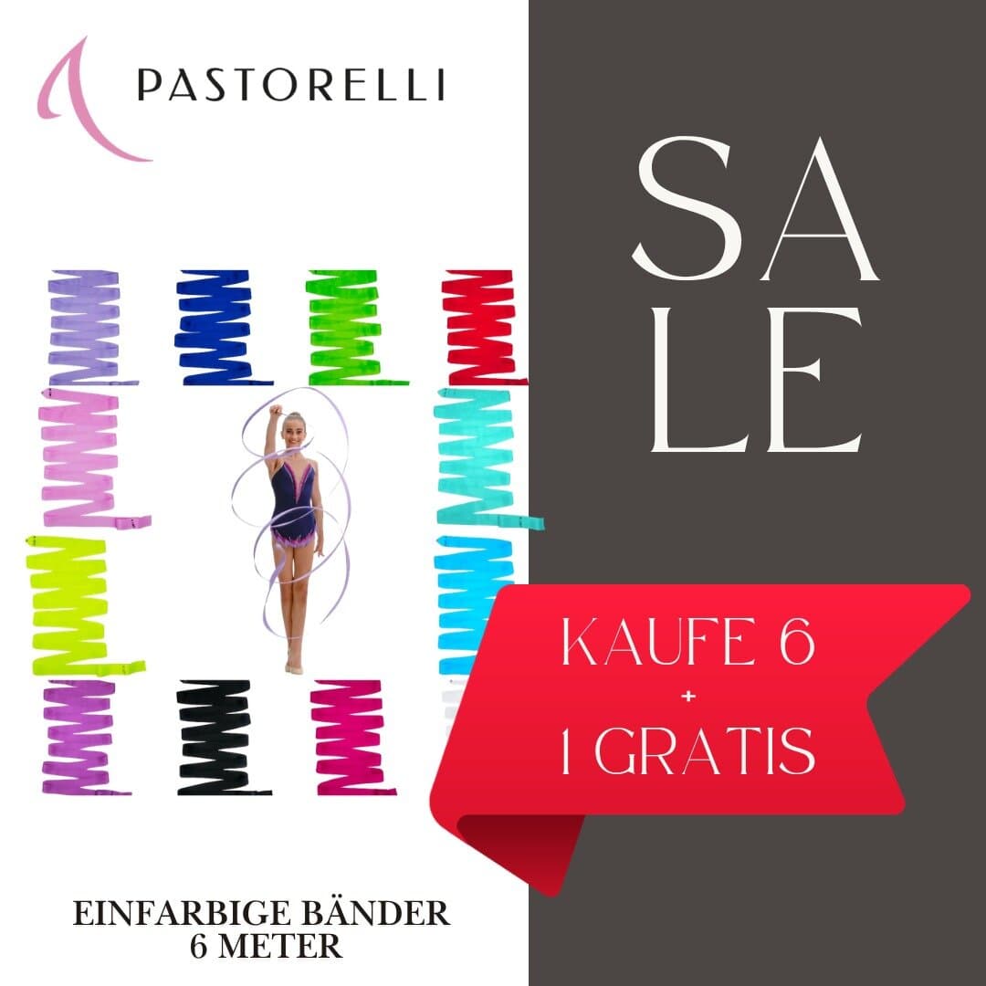 Vorteilspack 6+1 Pastorelli Band einfarbig, 6 m