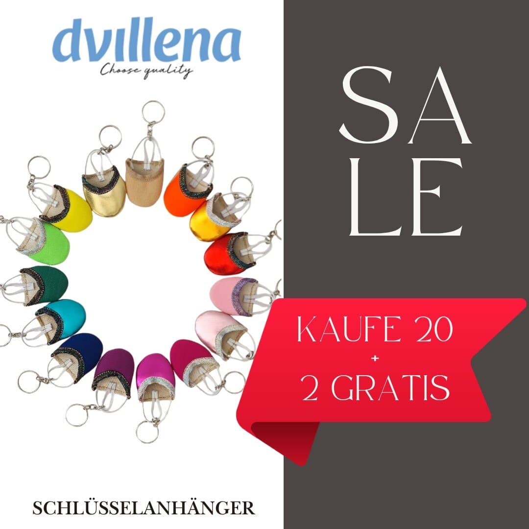 Vorteilspack 20+2 DVillena Schläppchen Schlüsselanhänger